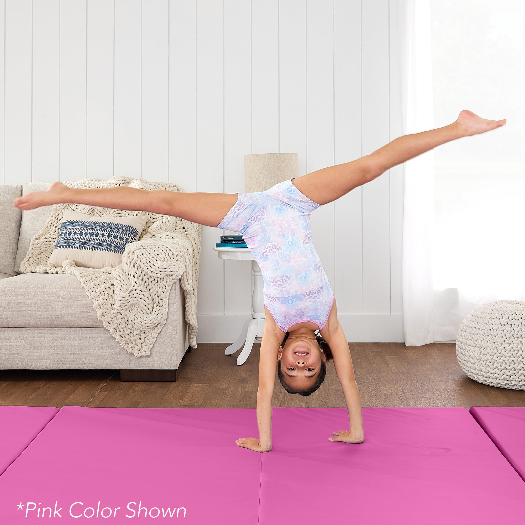 Best Choice Products 10ftx4ftx2in Folding Gym Mat 4-Panel Exercise Gymnastics Aerobics Workout Fitness Floor Mats w/Carrying Handles - Image 8