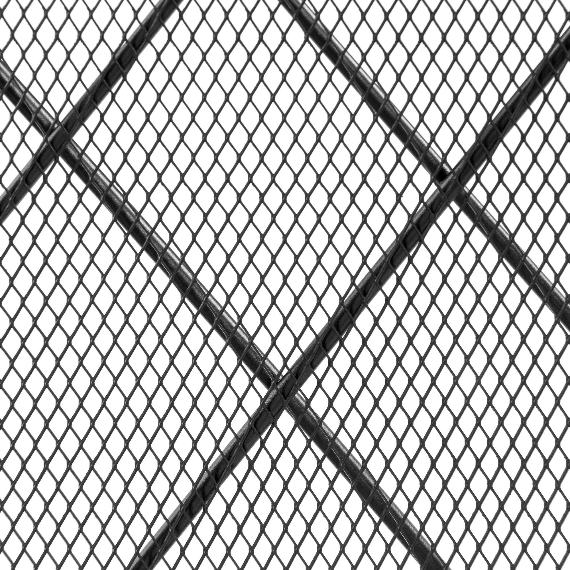 Best Choice Products 3-Panel 50x30in Wrought Iron Decorative Mesh Fireplace Screen Gate Protector, Fire Spark Guard for Indoor & Outdoor w/Folding Side Panels, Black - Image 6