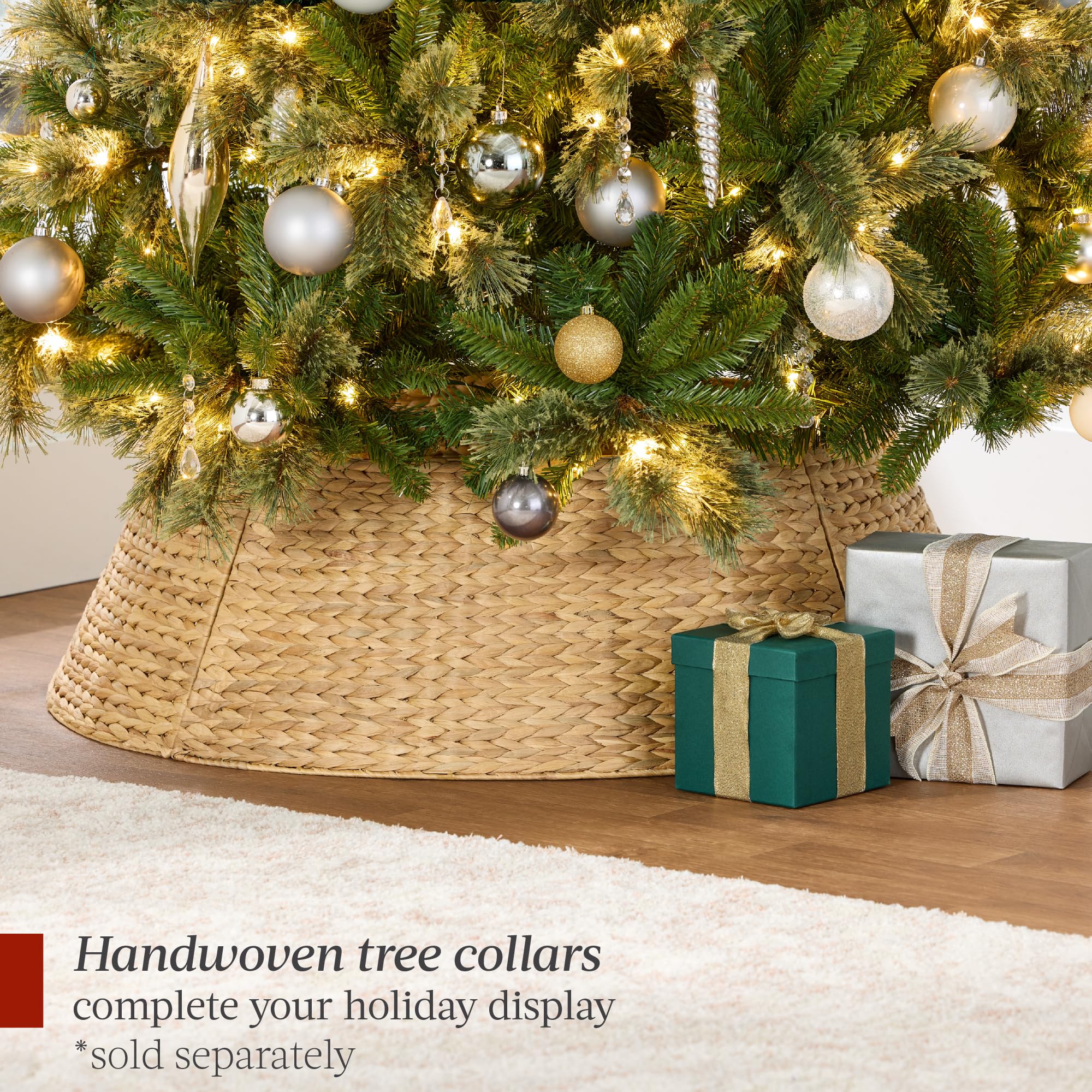 Best Choice Products 6ft Pre-Lit Cashmere Christmas Tree, Premium Artificial Holiday Decor w/Cordless Connection, 2-in-1 LED Lights, Folding Stand - Image 9