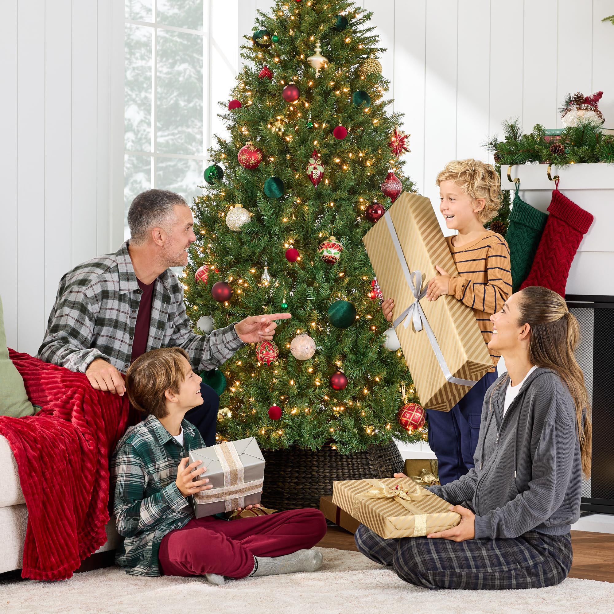 Best Choice Products Douglas Fir Christmas Tree, 4.5ft Pre-lit Artificial Full Fir Lighted Holiday Decoration w/Warm White Lights, Metal Stand - Image 4