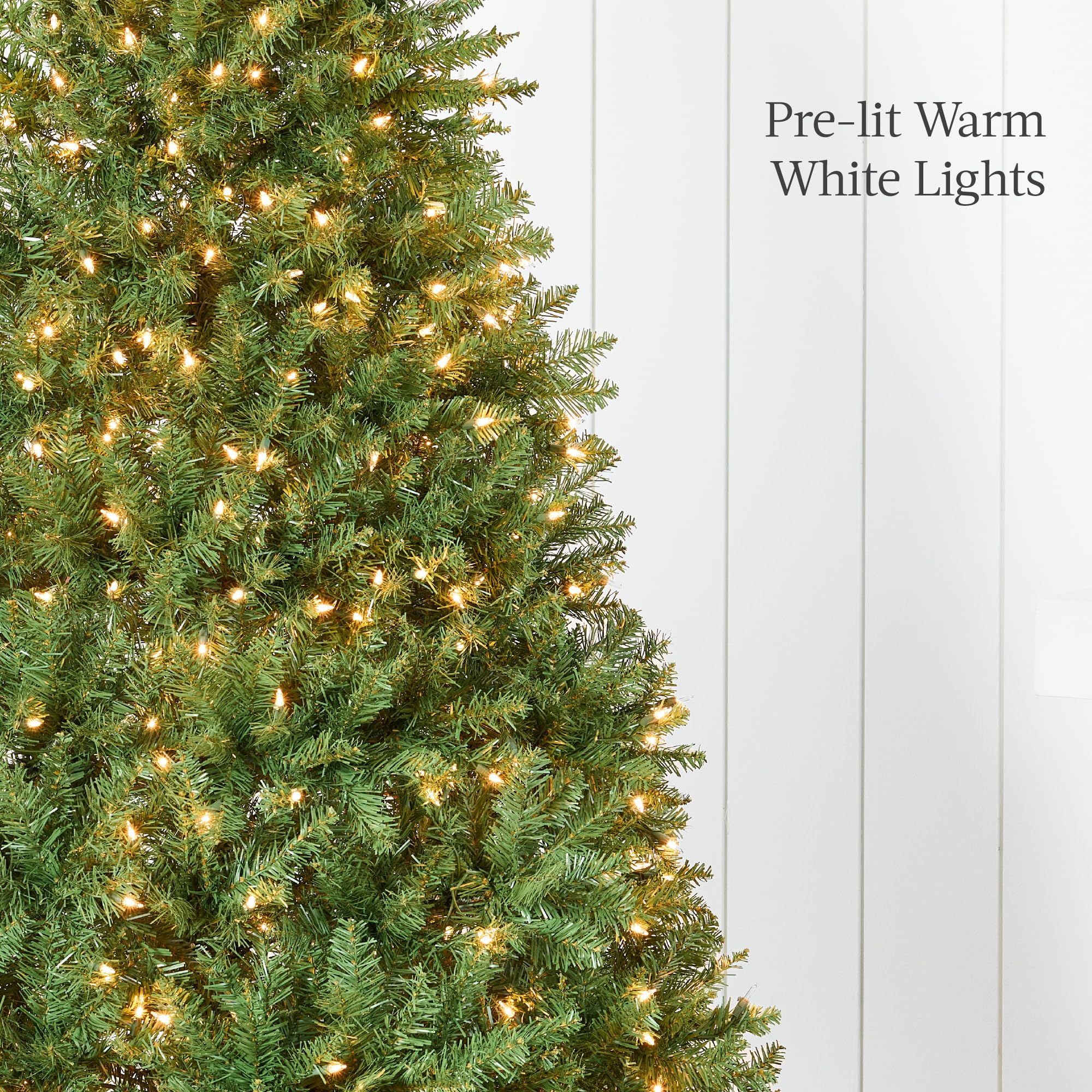 Best Choice Products Douglas Fir Christmas Tree, 4.5ft Pre-lit Artificial Full Fir Lighted Holiday Decoration w/Warm White Lights, Metal Stand - Image 6